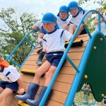 園にはない遊具がたくさんあり、子ども達は大喜びでした。