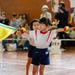 ぱんだ組のバルーンです。息がぴったりの演技でした。