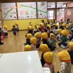 避難訓練についての反省を行いました。