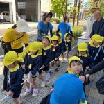 白象は重たかったですが、みんなで力を合わせて引き、商工観光センターに到着しました。