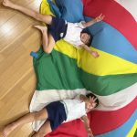 バルーンの練習もしました。楽しんで参加していました。