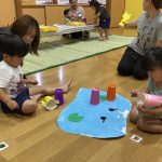 家族の方と一緒に遊んで、みんな楽しそうでした。参観に来て頂き、ありがとうございました。