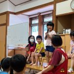 名前と何歳になったかをしっかり言うことができました。