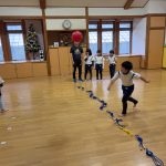 最後にみんなが大好きなドッチボールをして楽しみました。