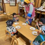 おやつの時間にみんなで食べました。