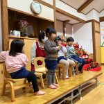 名前と何歳になったかを、しっかり言うことができました。