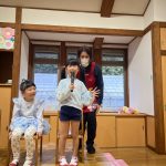 名前と年齢をはっきり言うことができました。