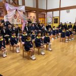 年長児らしいかっこよい姿で入場しました。