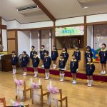 合唱「ぼくのたからもの」です。感情が歌詞にのっていて、感動する合唱でした。